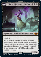 Liliana, Heretical Healer // Liliana, Defiant Necromancer [Commander Collection: Black] | L.A. Mood Comics and Games