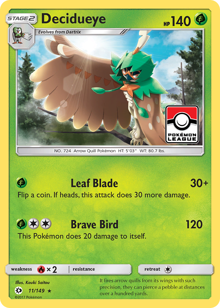 Decidueye (11/149) [Sun & Moon: Base Set] | L.A. Mood Comics and Games