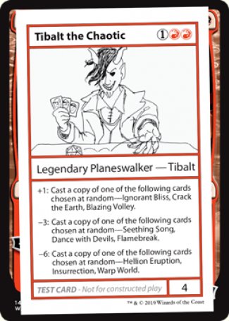 Tibalt the Chaotic (2021 Edition) [Mystery Booster Playtest Cards] | L.A. Mood Comics and Games