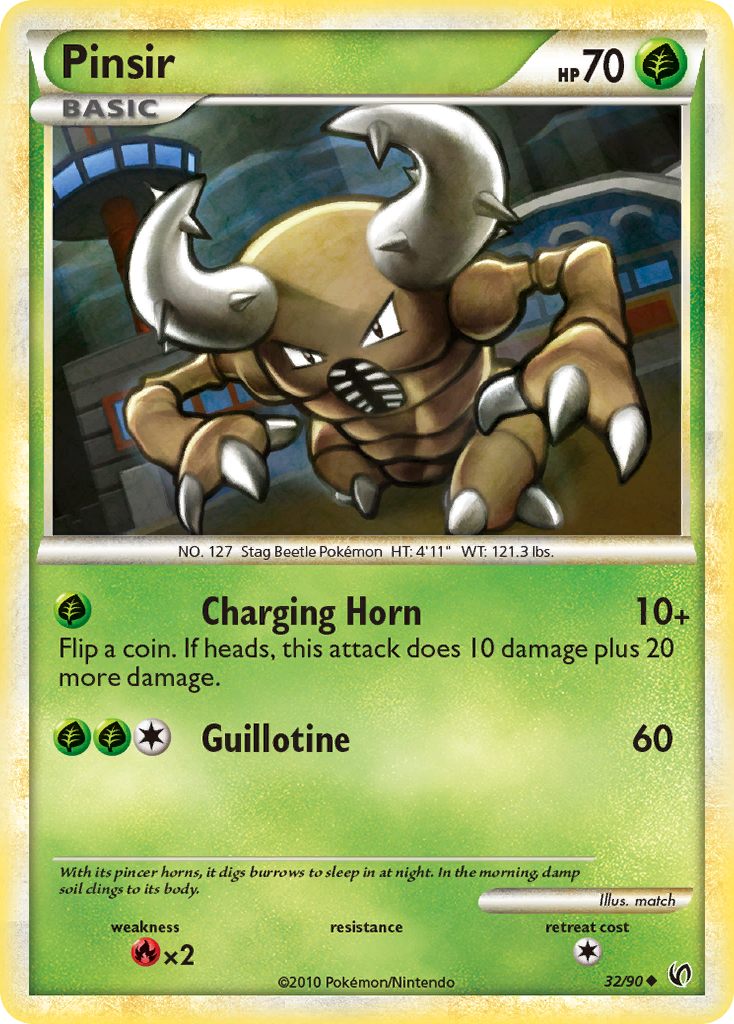 Pinsir (32/90) [HeartGold & SoulSilver: Undaunted] | L.A. Mood Comics and Games