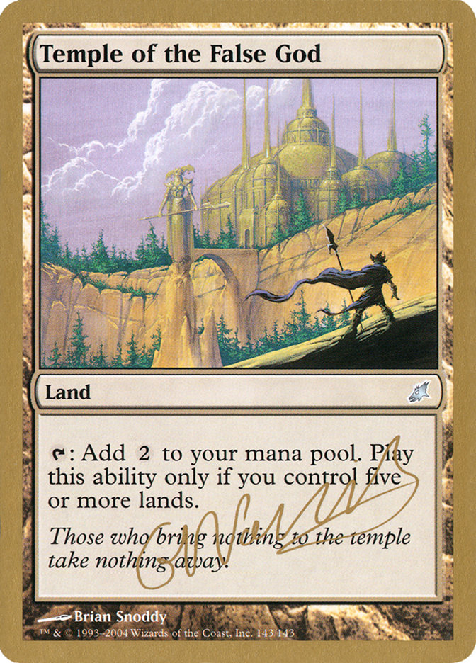 Temple of the False God (Gabriel Nassif) [World Championship Decks 2004] | L.A. Mood Comics and Games