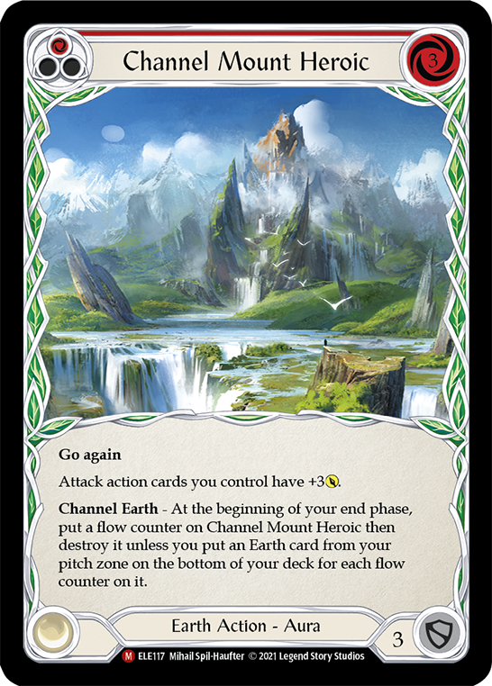 Channel Mount Heroic [ELE117] (Tales of Aria)  1st Edition Rainbow Foil | L.A. Mood Comics and Games