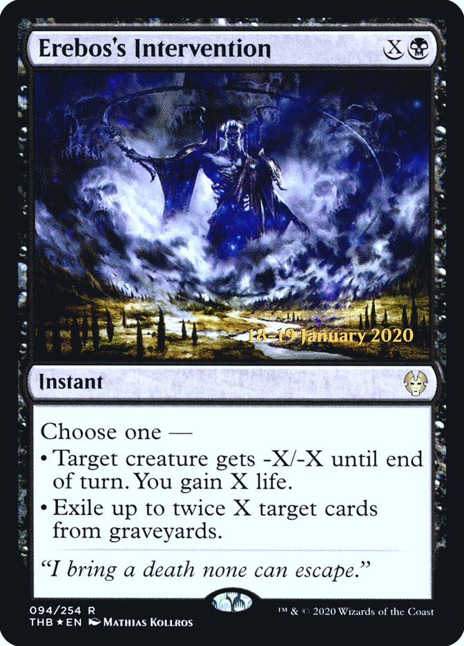 Erebos's Intervention [Theros Beyond Death Prerelease Promos] | L.A. Mood Comics and Games