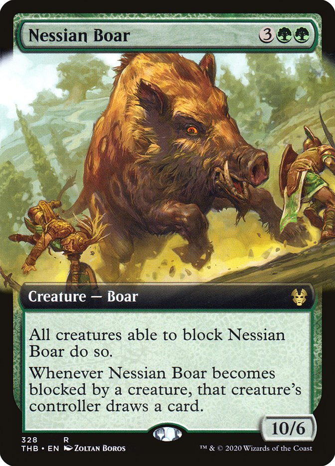 Nessian Boar (Extended Art) [Theros Beyond Death] | L.A. Mood Comics and Games