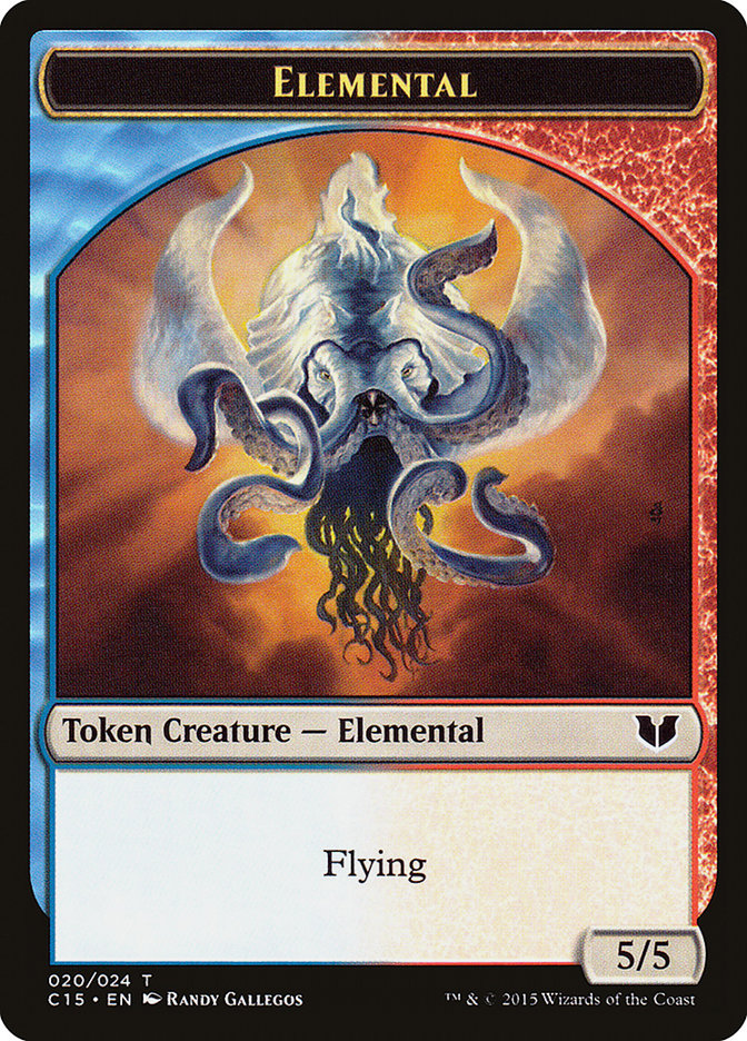 Drake // Elemental (020) Double-Sided Token [Commander 2015 Tokens] | L.A. Mood Comics and Games