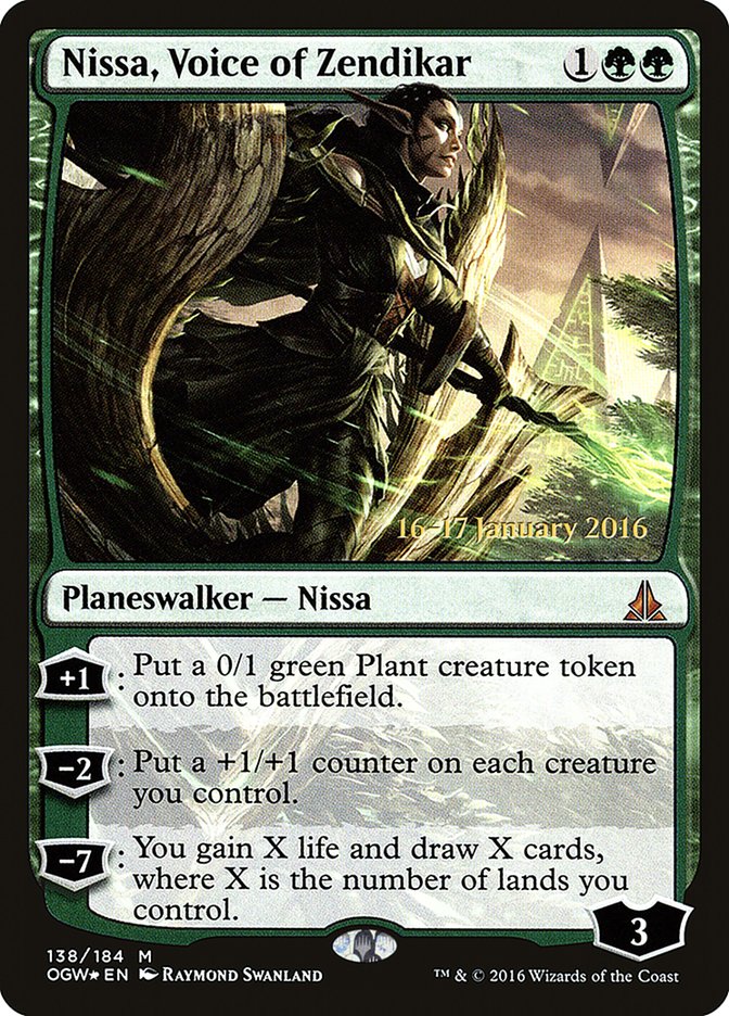 Nissa, Voice of Zendikar [Oath of the Gatewatch Prerelease Promos] | L.A. Mood Comics and Games