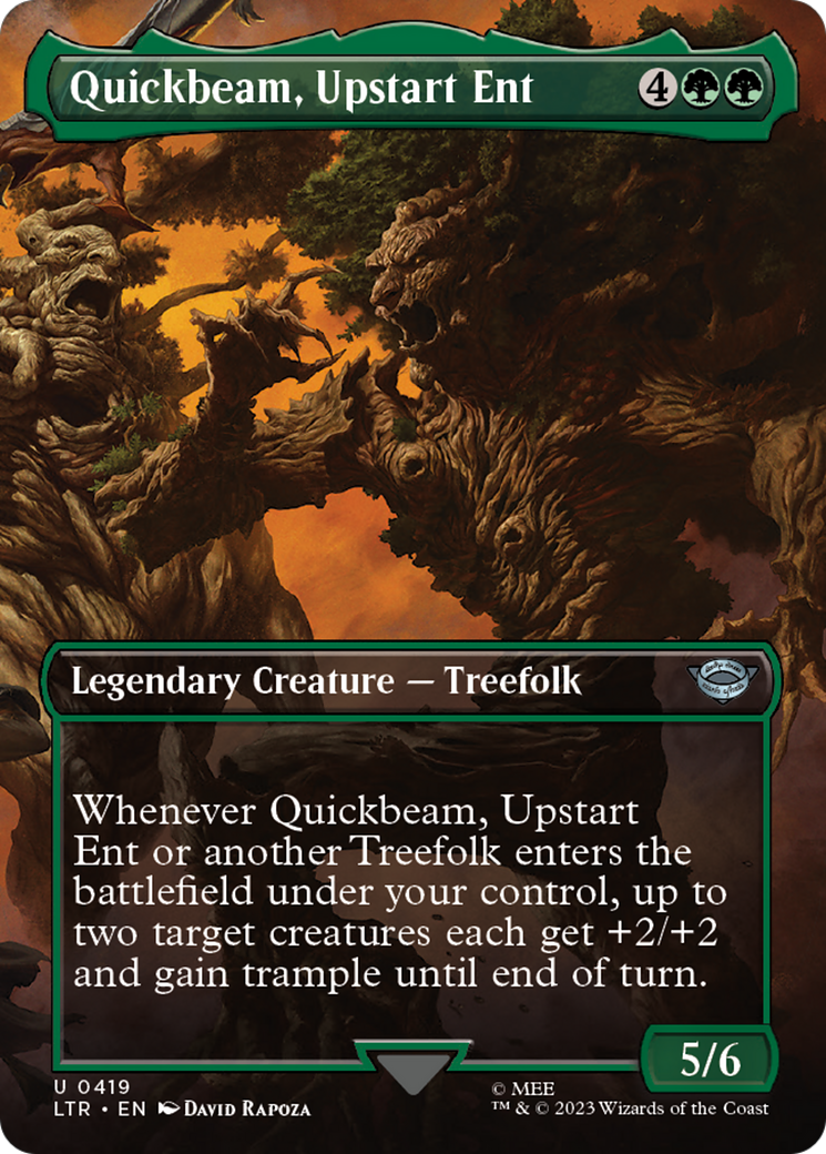 Quickbeam, Upstart Ent (Borderless Alternate Art) [The Lord of the Rings: Tales of Middle-Earth] | L.A. Mood Comics and Games