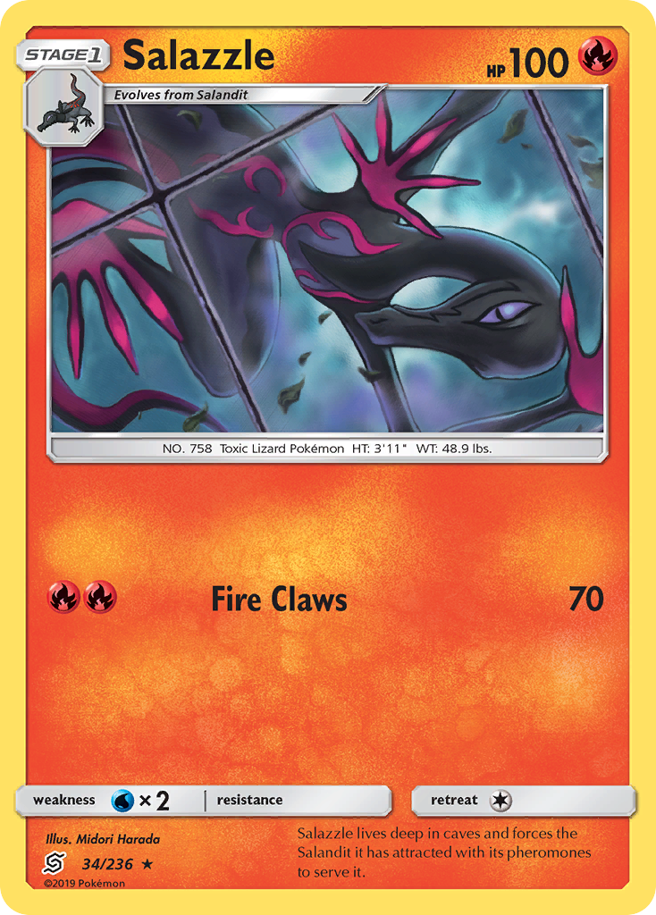 Salazzle (34/236) [Sun & Moon: Unified Minds] | L.A. Mood Comics and Games