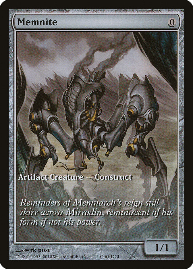 Memnite (Game Day) (Extended Art) [Scars of Mirrodin Promos] | L.A. Mood Comics and Games