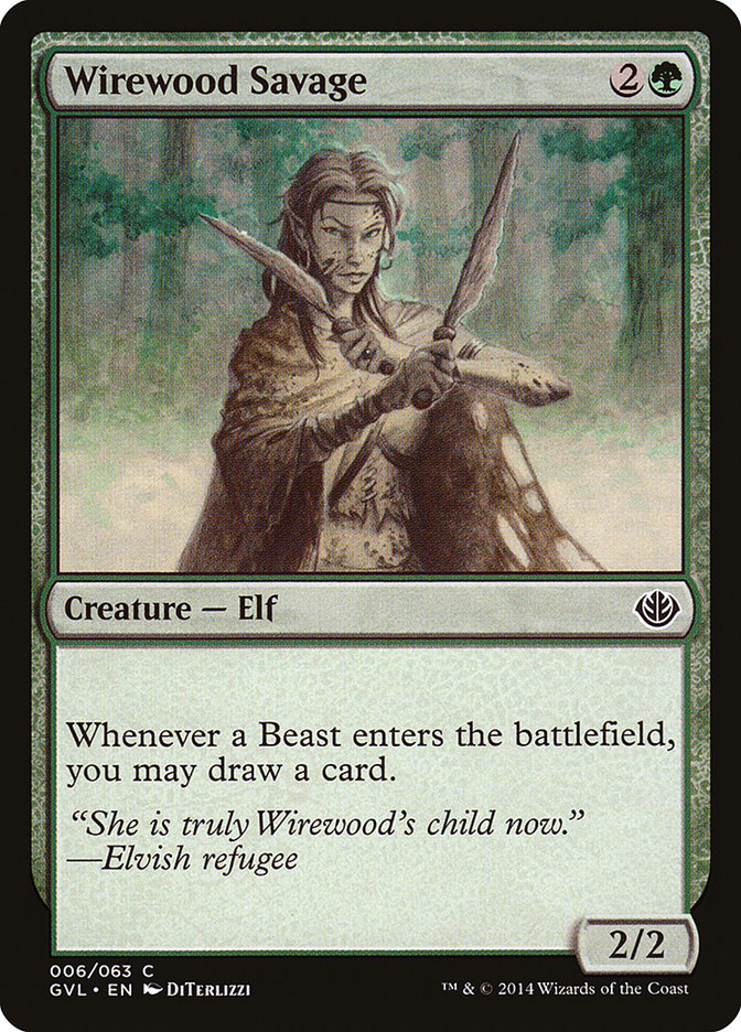 Wirewood Savage (Garruk vs. Liliana) [Duel Decks Anthology] | L.A. Mood Comics and Games