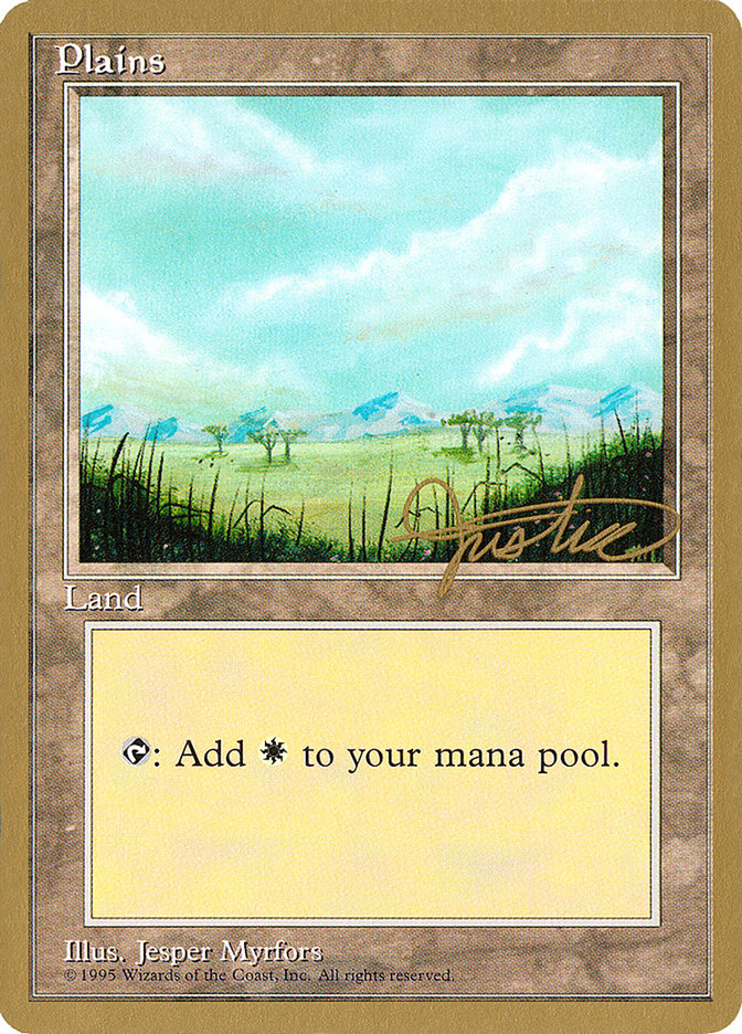 Plains (mj365) (Mark Justice) [Pro Tour Collector Set] | L.A. Mood Comics and Games