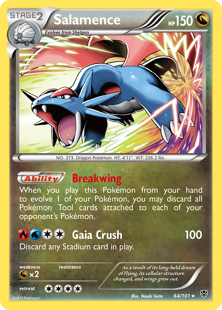 Salamence (64/101) [Black & White: Plasma Blast] | L.A. Mood Comics and Games