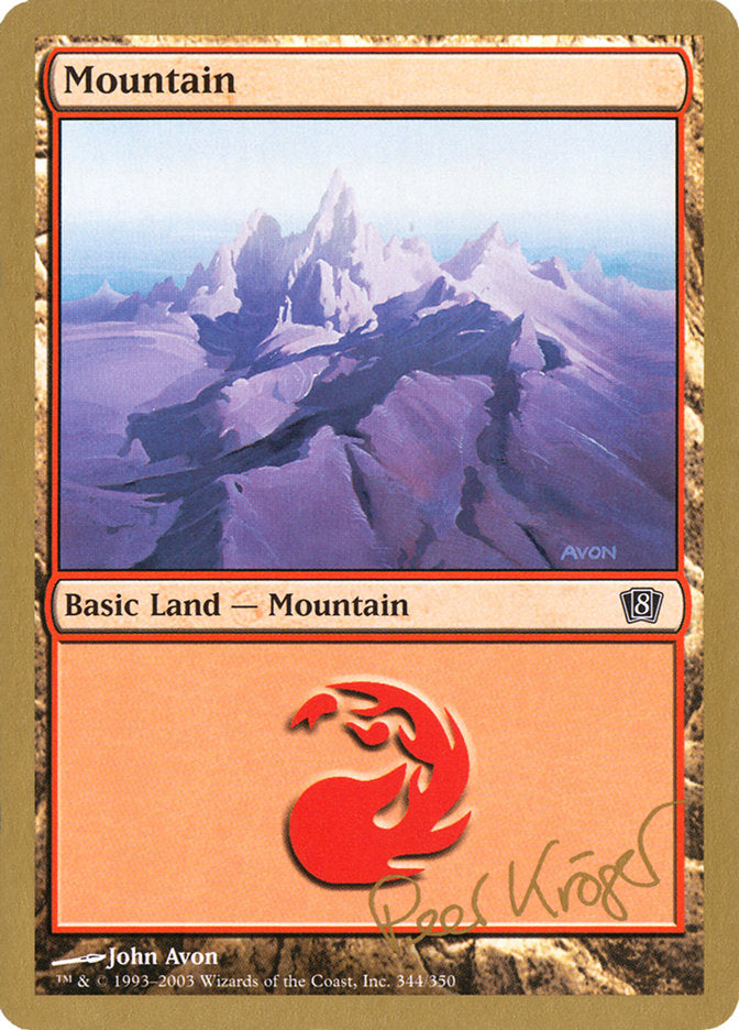 Mountain (344) (Peer Kroger) [World Championship Decks 2003] | L.A. Mood Comics and Games