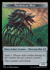 Rebel // Phyrexian Mite (012) Double-Sided Token [Phyrexia: All Will Be One Tokens] | L.A. Mood Comics and Games