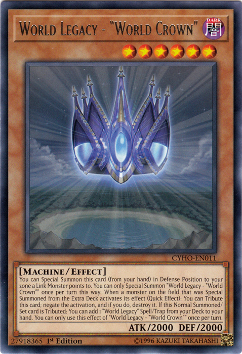 World Legacy - "World Crown" [CYHO-EN011] Rare | L.A. Mood Comics and Games