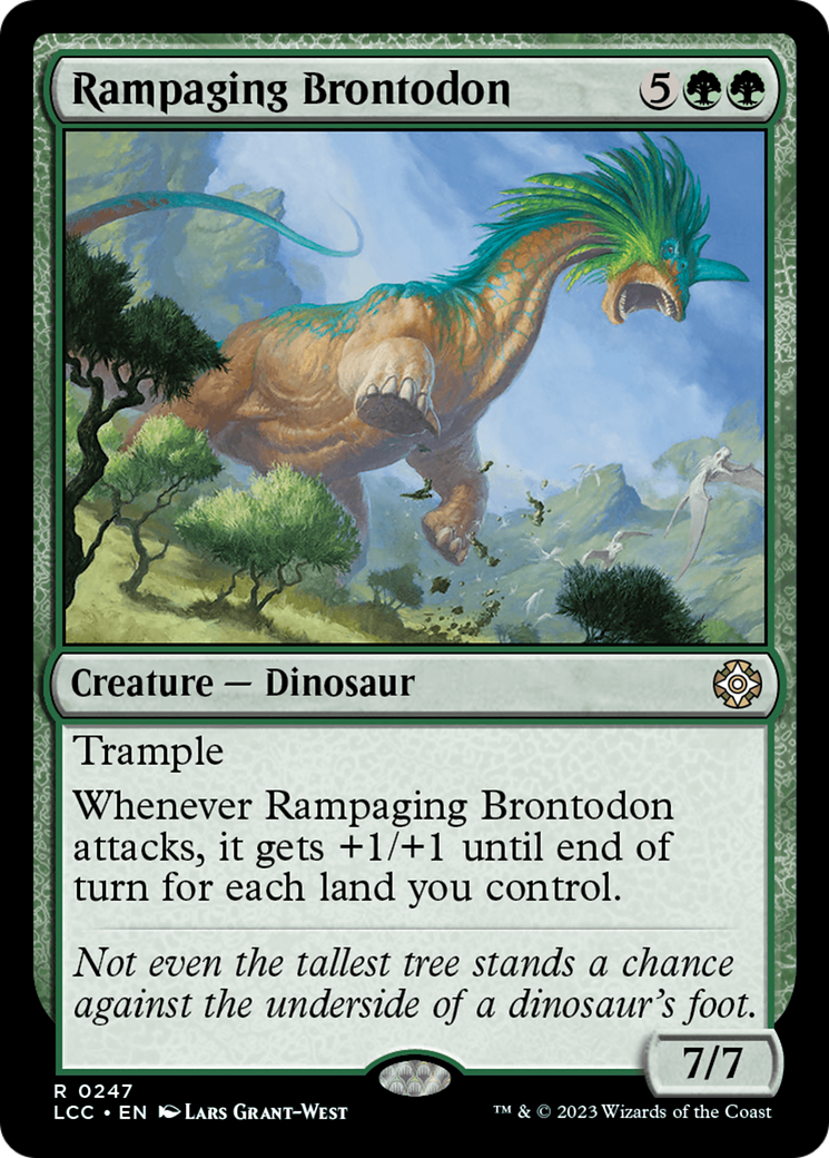 Rampaging Brontodon [The Lost Caverns of Ixalan Commander] | L.A. Mood Comics and Games