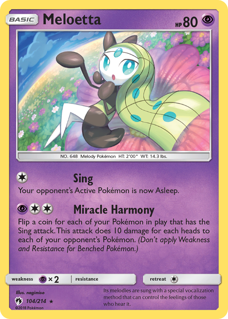 Meloetta (104/214) [Sun & Moon: Lost Thunder] | L.A. Mood Comics and Games