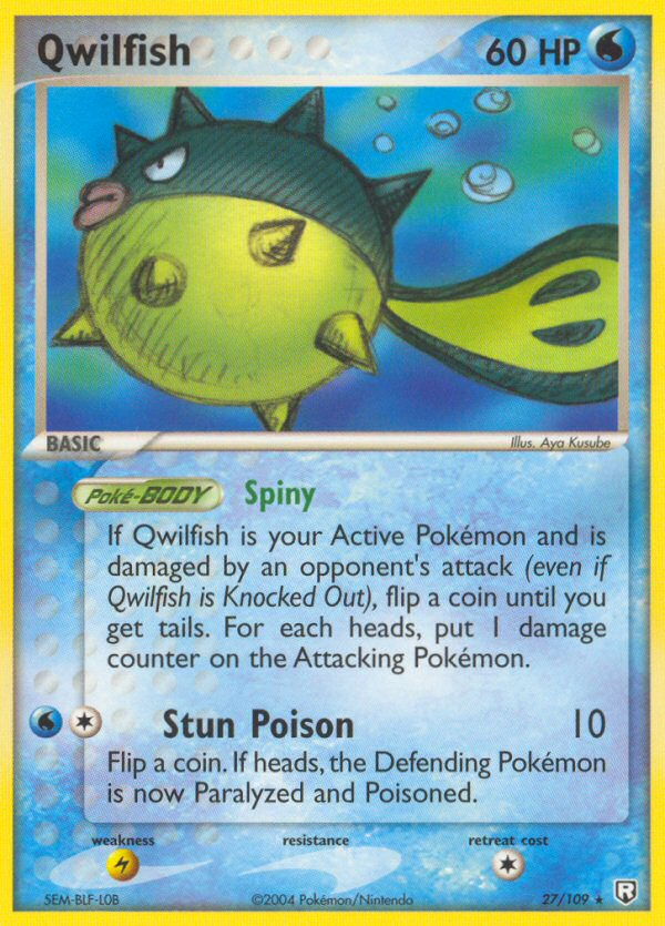 Qwilfish (27/109) [EX: Team Rocket Returns] | L.A. Mood Comics and Games