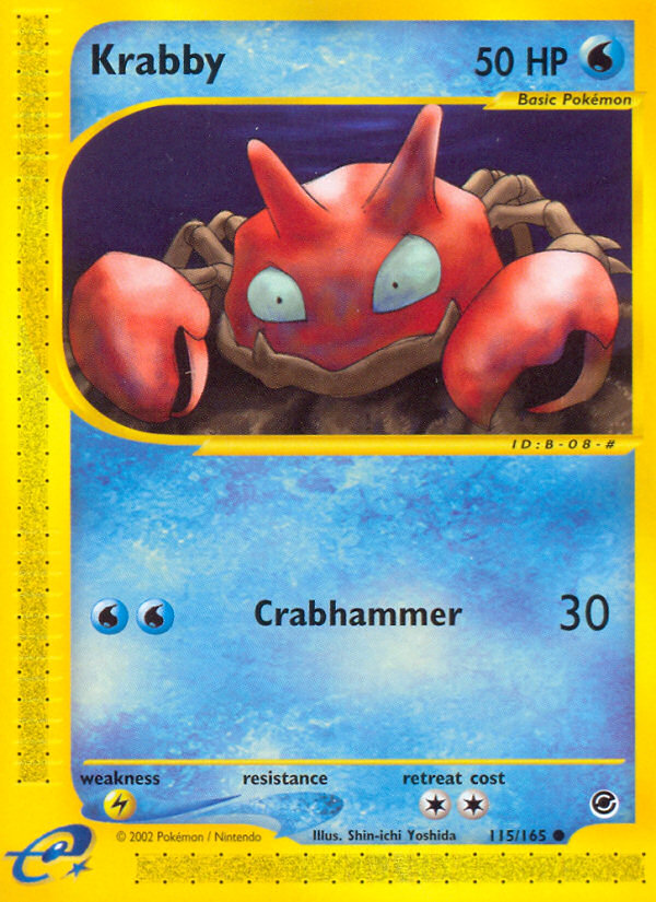 Krabby (115/165) [Expedition: Base Set] | L.A. Mood Comics and Games