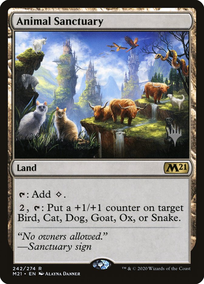 Animal Sanctuary (Promo Pack) [Core Set 2021 Promos] | L.A. Mood Comics and Games