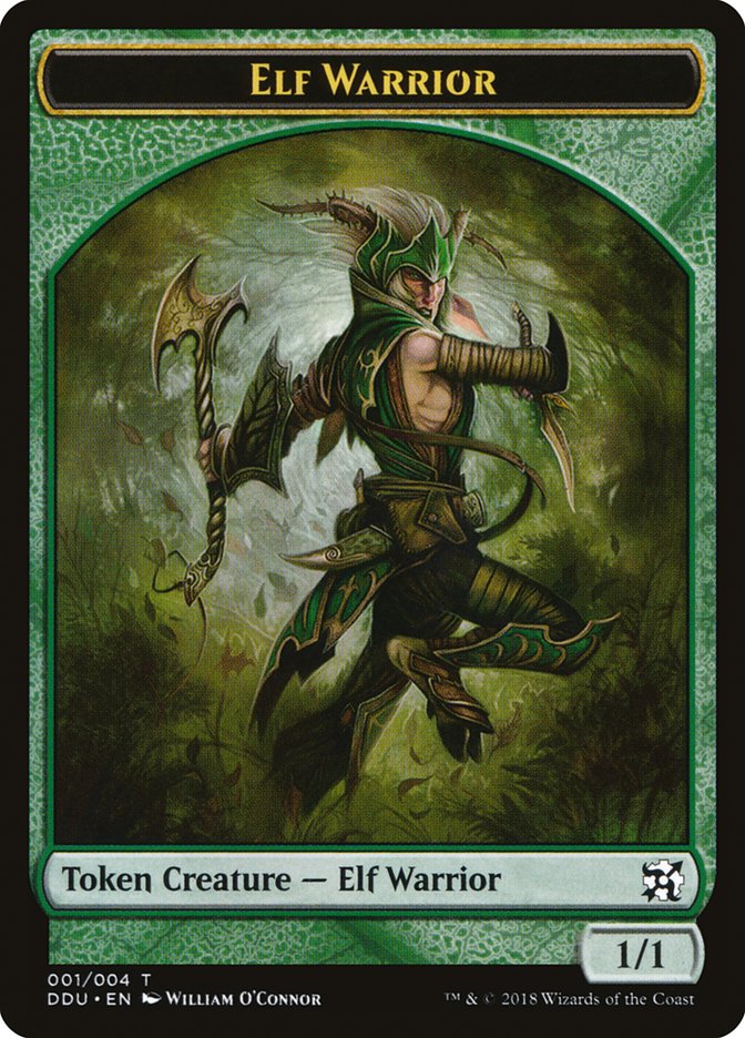 Elf Warrior Token [Duel Decks: Elves vs. Inventors Tokens] | L.A. Mood Comics and Games