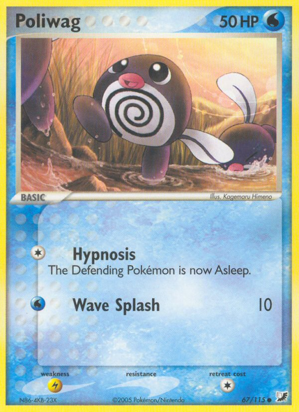 Poliwag (67/115) [EX: Unseen Forces] | L.A. Mood Comics and Games