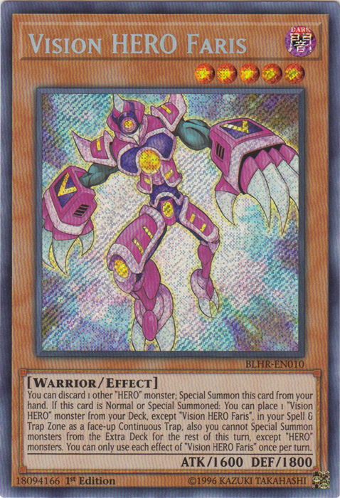 Vision Hero Faris [BLHR-EN010] Secret Rare | L.A. Mood Comics and Games