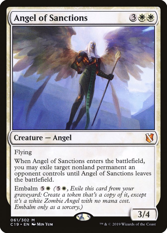 Angel of Sanctions [Commander 2019] | L.A. Mood Comics and Games