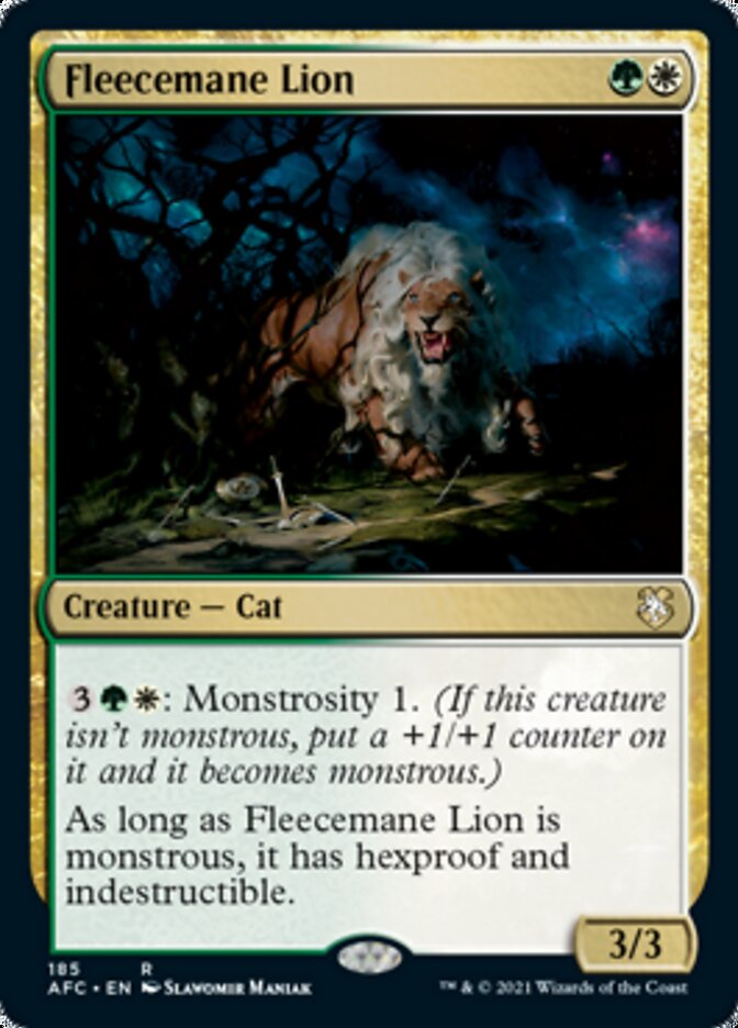 Fleecemane Lion [Dungeons & Dragons: Adventures in the Forgotten Realms Commander] | L.A. Mood Comics and Games