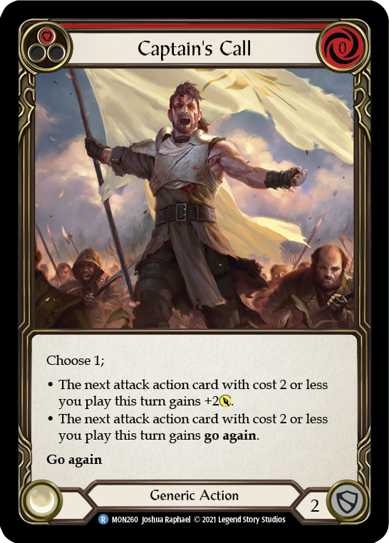 Captain's Call (Red) [MON260-RF] (Monarch)  1st Edition Rainbow Foil | L.A. Mood Comics and Games