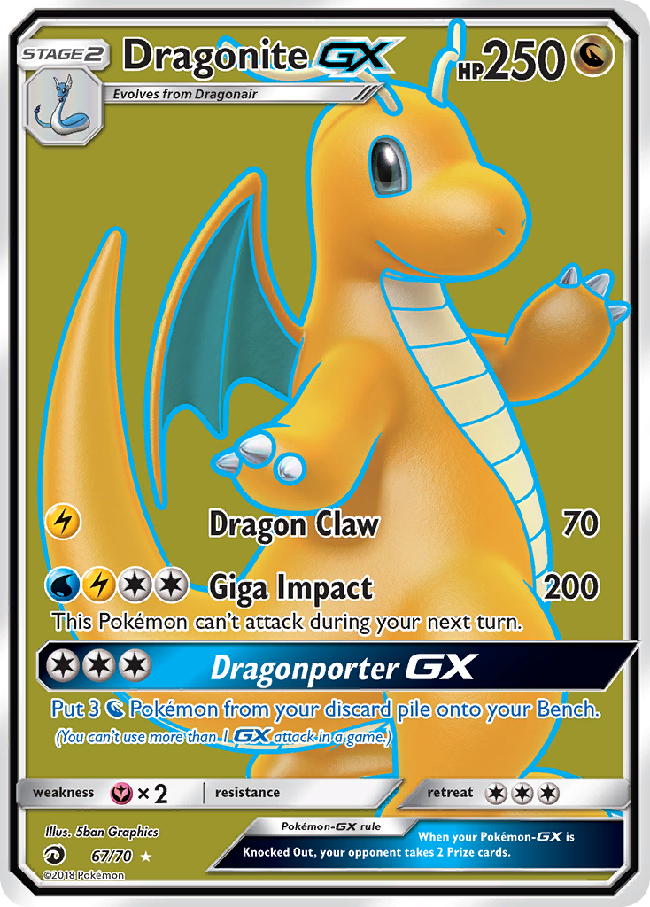 Dragonite GX (67/70) [Sun & Moon: Dragon Majesty] | L.A. Mood Comics and Games