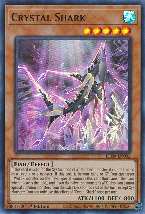 Crystal Shark [LED9-EN002] Super Rare | L.A. Mood Comics and Games