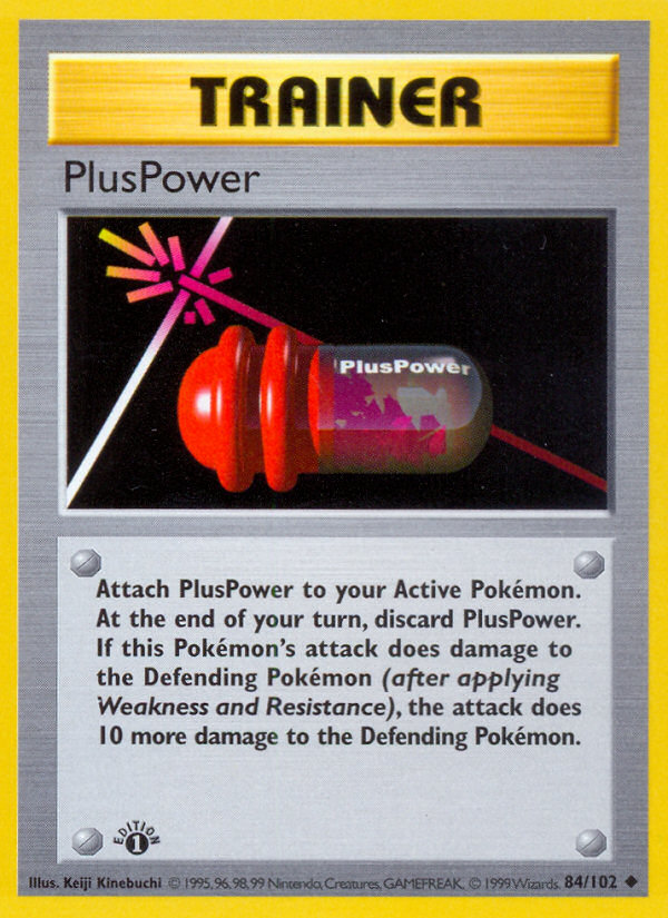 PlusPower (84/102) (Shadowless) [Base Set 1st Edition] | L.A. Mood Comics and Games