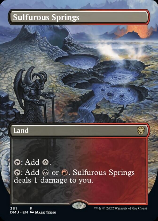 Sulfurous Springs (Borderless Alternate Art) [Dominaria United] | L.A. Mood Comics and Games