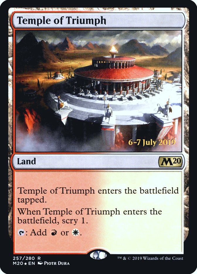 Temple of Triumph [Core Set 2020 Prerelease Promos] | L.A. Mood Comics and Games