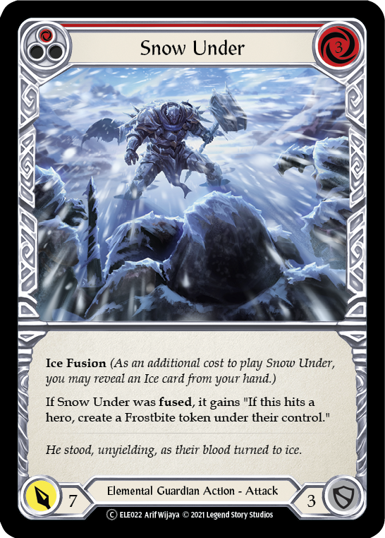 Snow Under (Red) [U-ELE022] (Tales of Aria Unlimited)  Unlimited Rainbow Foil | L.A. Mood Comics and Games