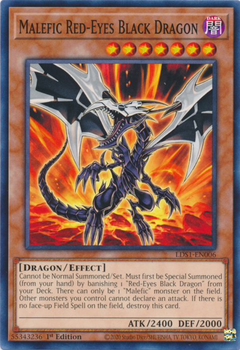 Malefic Red-Eyes Black Dragon [LDS1-EN006] Common | L.A. Mood Comics and Games