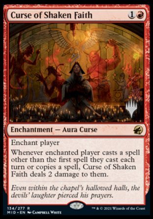 Curse of Shaken Faith (Promo Pack) [Innistrad: Midnight Hunt Promos] | L.A. Mood Comics and Games