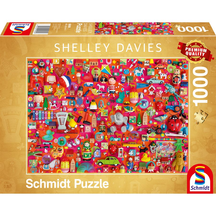 Puzzle: Shelley Davies - Vintage Toys (1000 pcs) | L.A. Mood Comics and Games