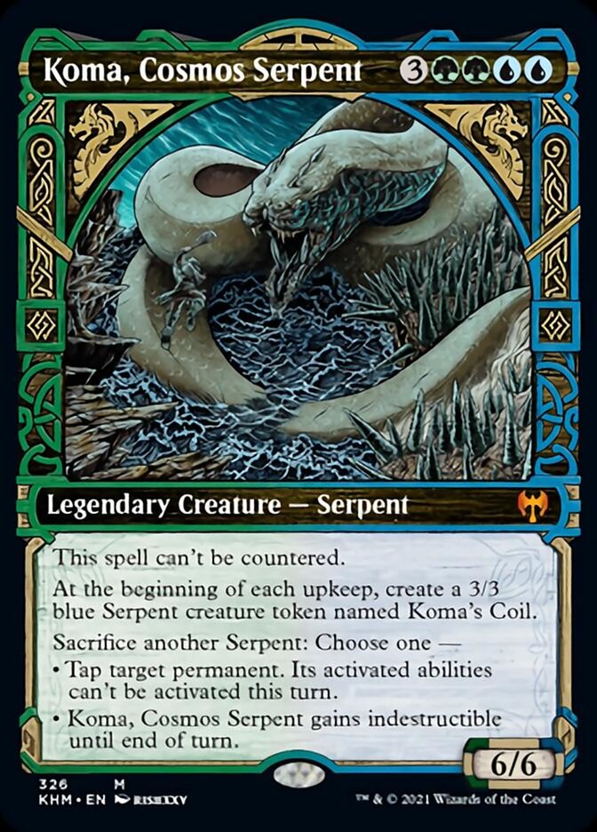 Koma, Cosmos Serpent (Showcase) [Kaldheim] | L.A. Mood Comics and Games