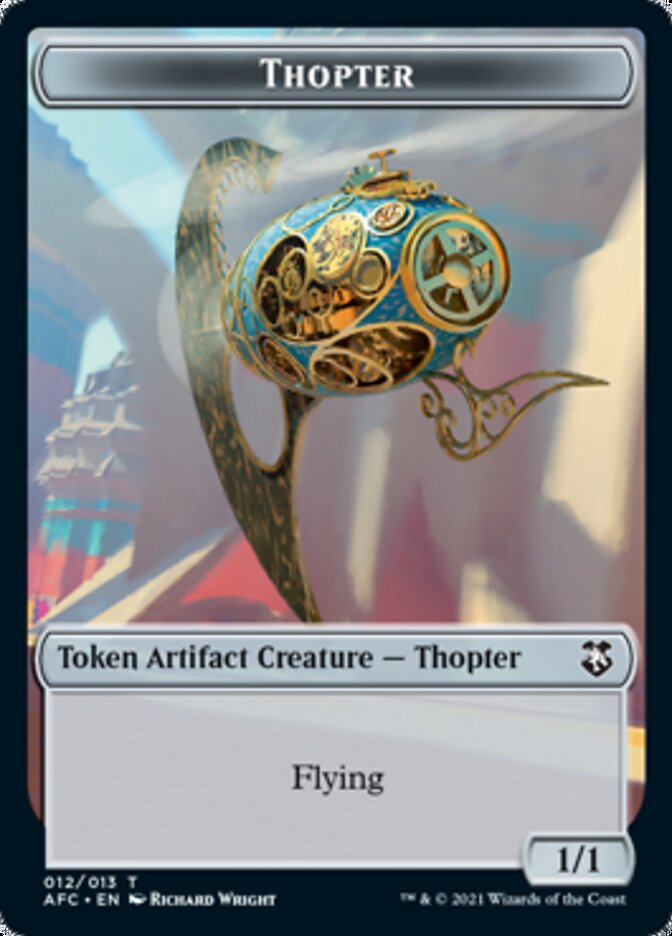 Thopter // Treasure Double-Sided Token [Dungeons & Dragons: Adventures in the Forgotten Realms Commander Tokens] | L.A. Mood Comics and Games