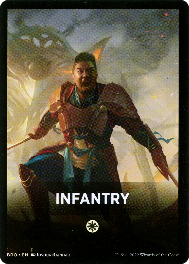 Infantry Theme Card [The Brothers' War Tokens] | L.A. Mood Comics and Games