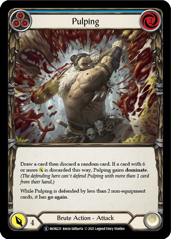 Pulping (Blue) [U-MON225-RF] (Monarch Unlimited)  Unlimited Rainbow Foil | L.A. Mood Comics and Games