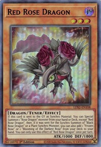 Red Rose Dragon (Purple) [LDS2-EN108] Ultra Rare | L.A. Mood Comics and Games