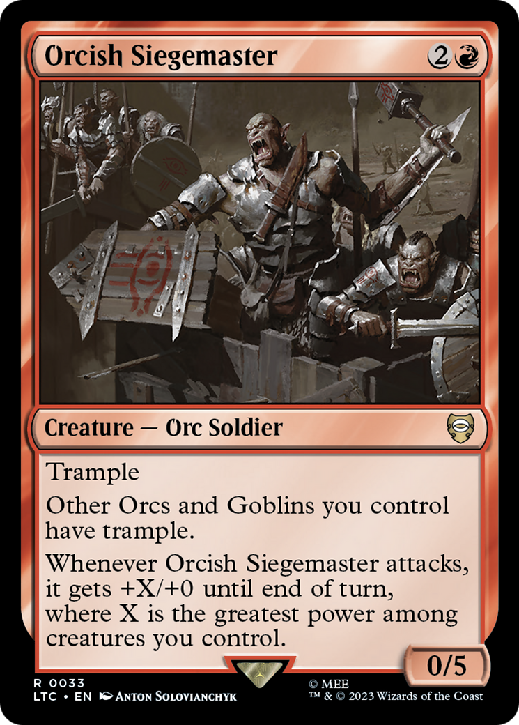 Orcish Siegemaster [The Lord of the Rings: Tales of Middle-Earth Commander] | L.A. Mood Comics and Games