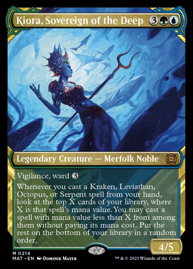 Kiora, Sovereign of the Deep (Showcase Halo Foil) [March of the Machine: The Aftermath] | L.A. Mood Comics and Games