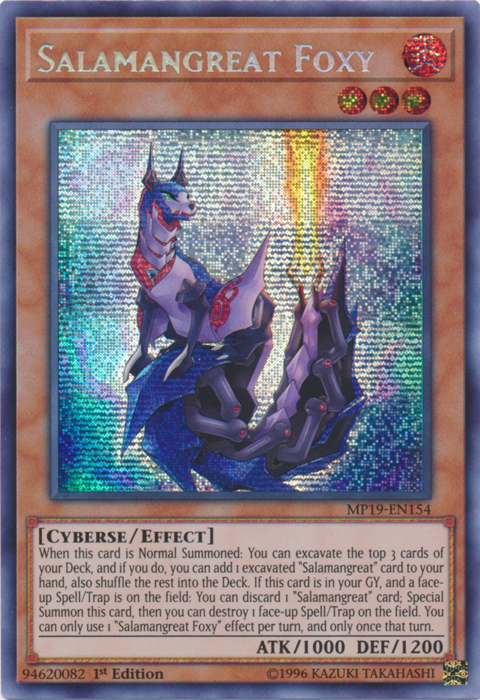 Salamangreat Foxy [MP19-EN154] Prismatic Secret Rare | L.A. Mood Comics and Games