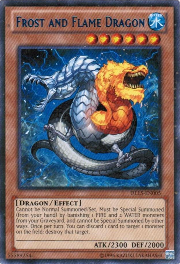 Frost and Flame Dragon (Blue) [DL15-EN005] Rare | L.A. Mood Comics and Games