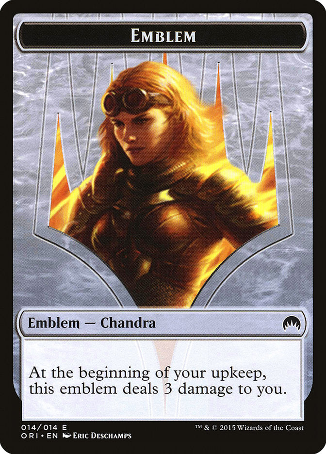 Chandra, Roaring Flame Emblem [Magic Origins Tokens] | L.A. Mood Comics and Games