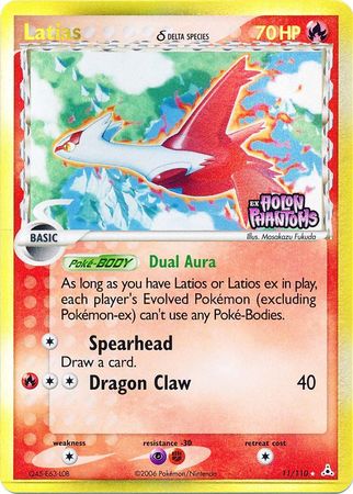 Latias (11/110) (Delta Species) (Stamped) [EX: Holon Phantoms] | L.A. Mood Comics and Games